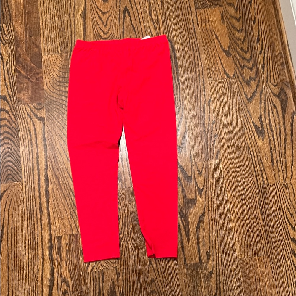 ZELOS Vibrant Red Kids Leggings